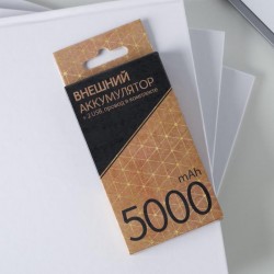 Портативный аккумулятор «Я не ленюсь» 5000 mAh